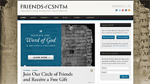 A screenshot of the Friends of CSNTM website