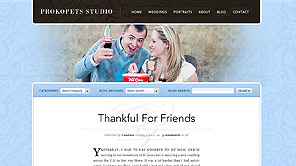 A screenshot of the new Prokopets Studio blog