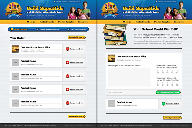 A screenshot of the SuperKids website