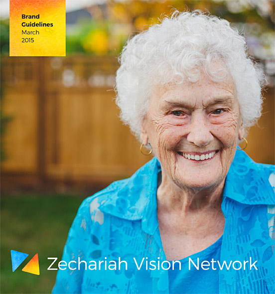 The cover for the Zechariah Vision Network brand guidelines