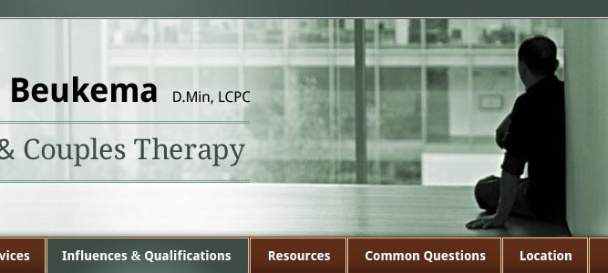 Screenshot of George's site