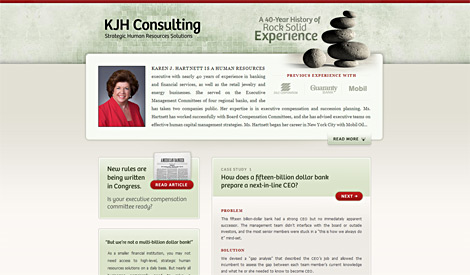 Screenshot of KJH Consulting