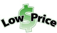 Dollar sign and the words low price